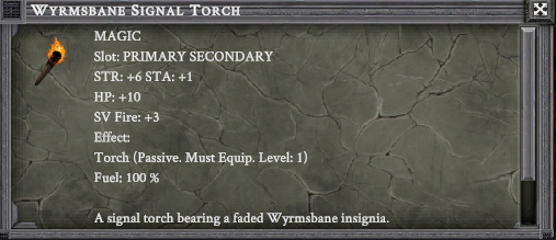 WYRMSBANE SIGNAL TORCH item card